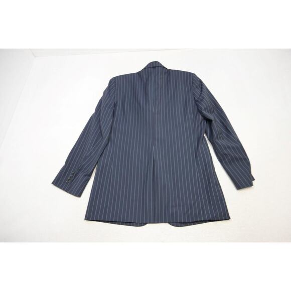 Baroni Super 150"s Striped Jacket Blazer 100% Wool 2 Button Mens Sz 41 L - Picture 5 of 12
